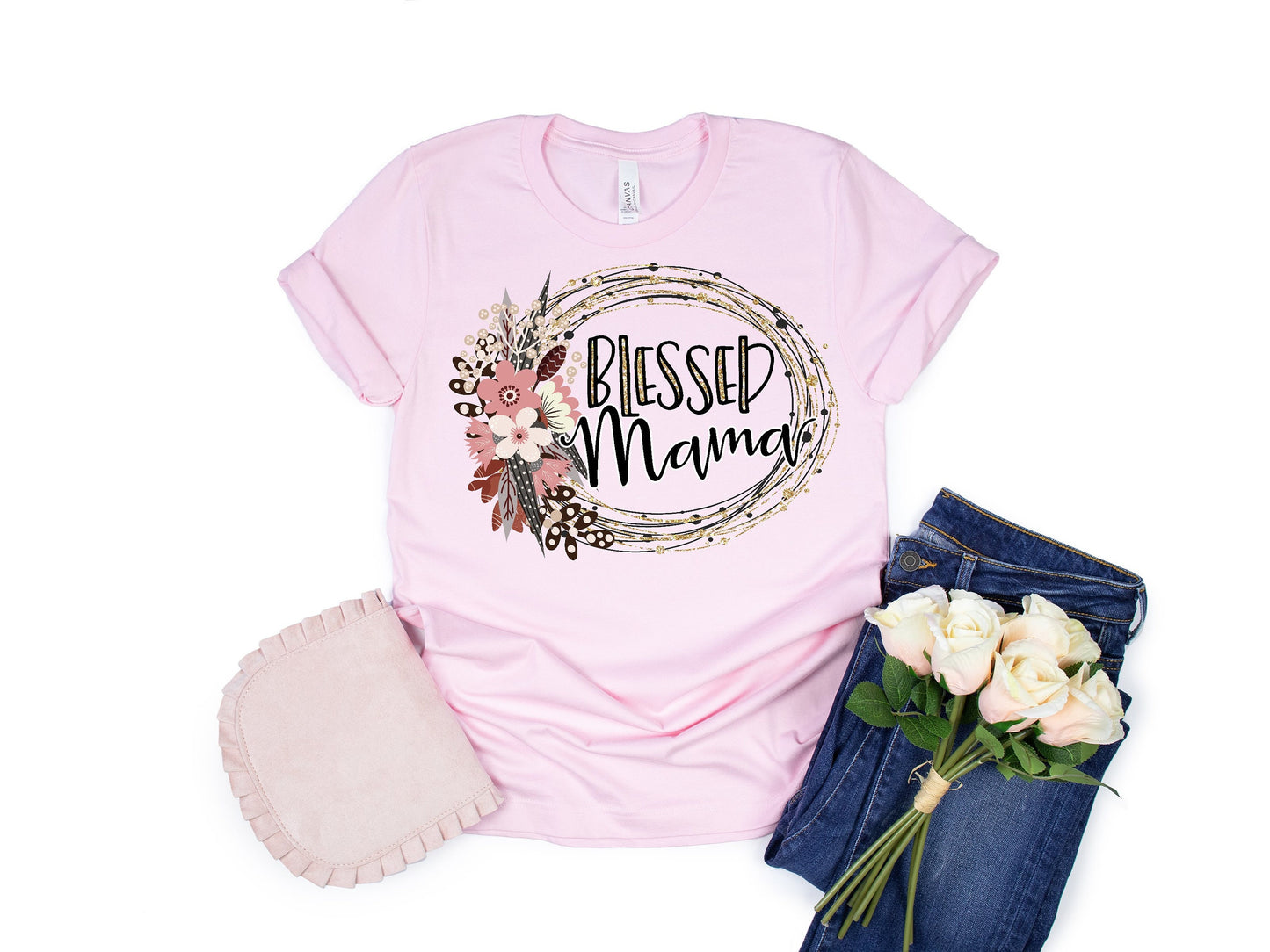 Blessed Mama Floral Tee