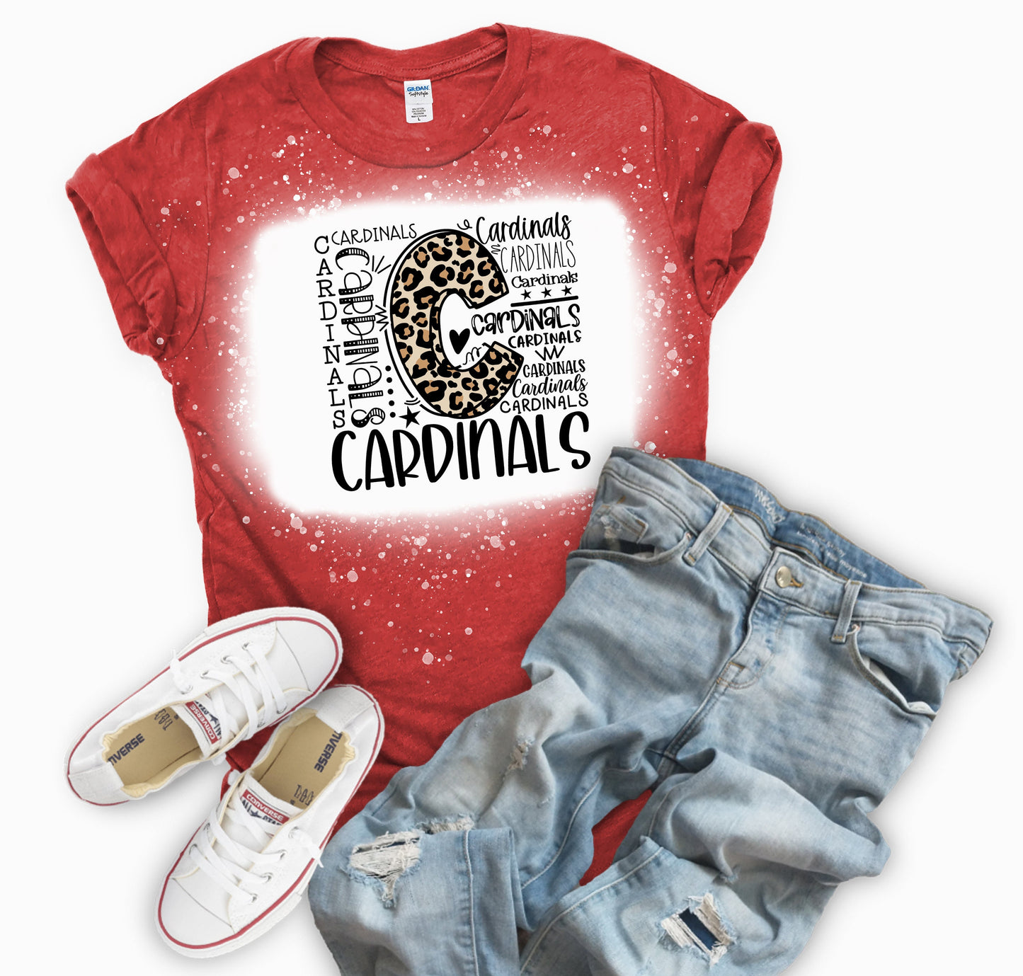 Cardinal Pride Bleached Tee