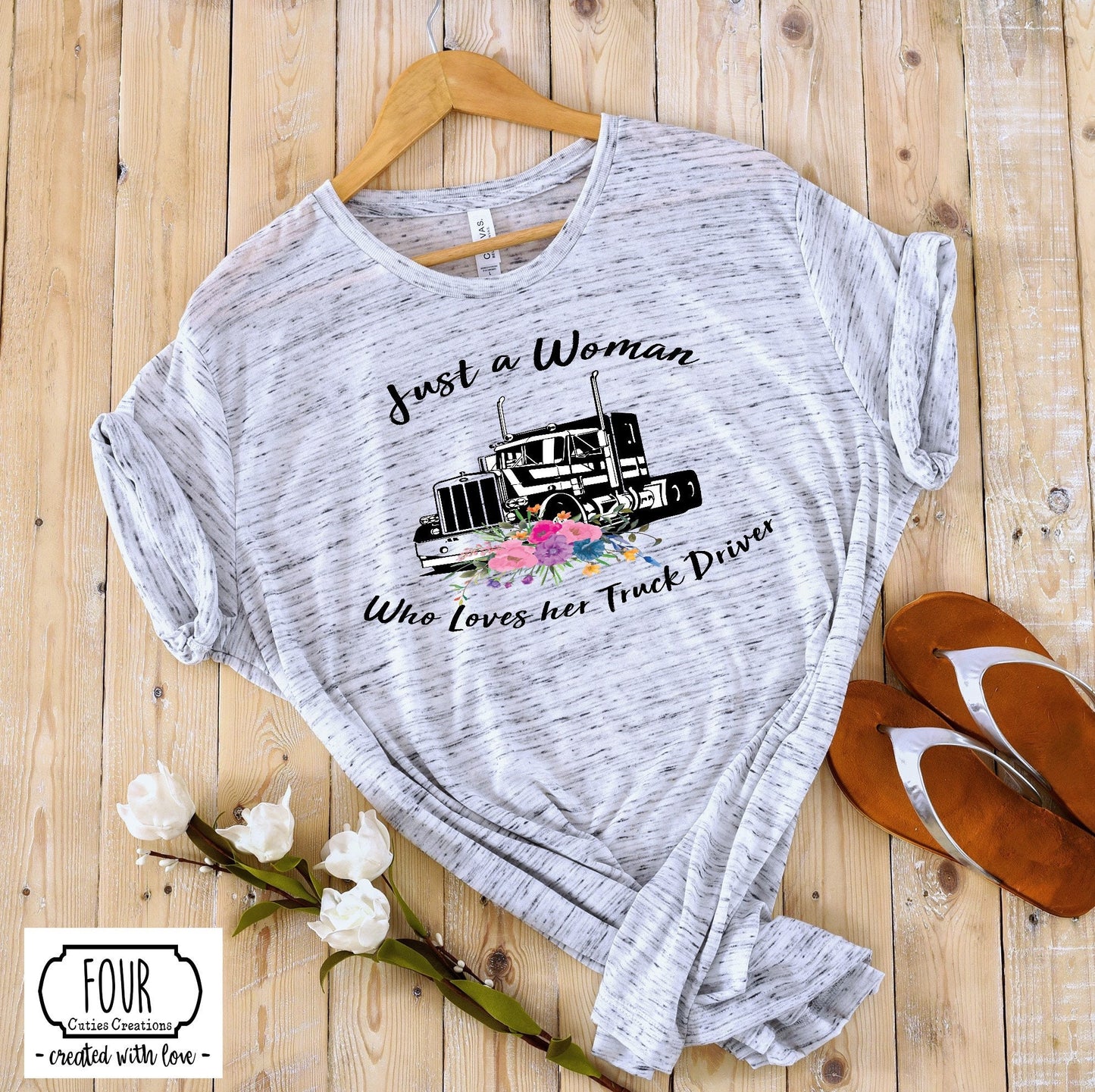 Just a Woman Who Loves Her Truck Drive Tee