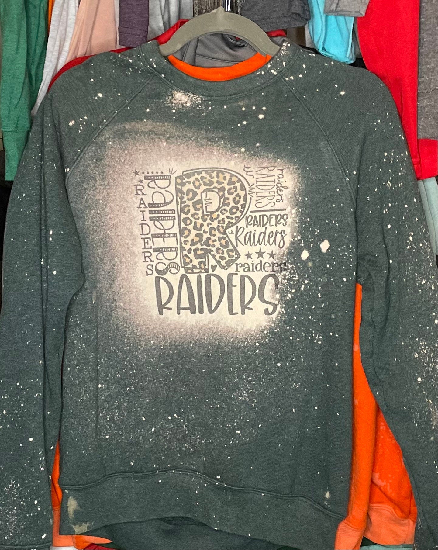 Raiders Leopard on Bleach Dye