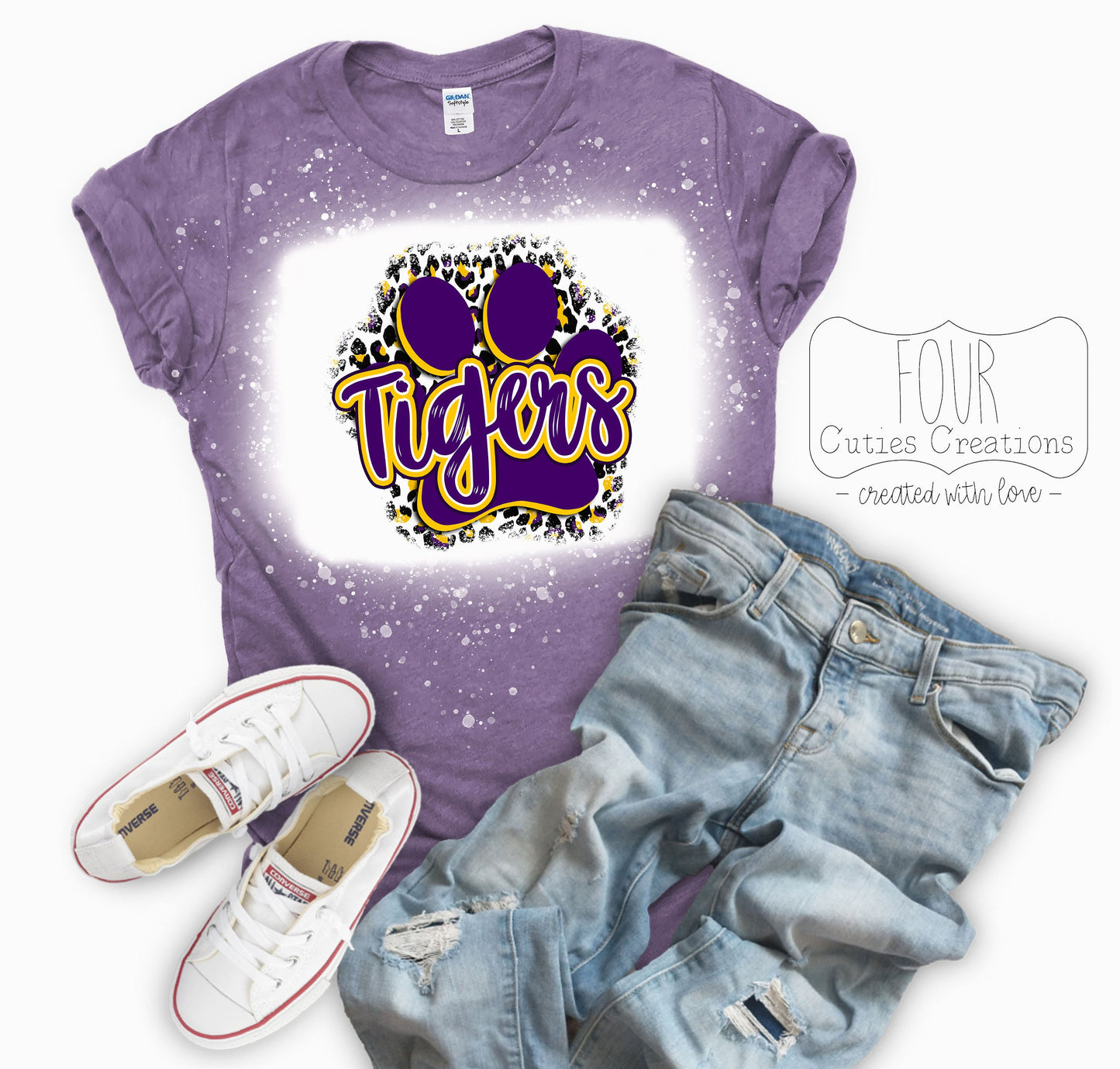 Tigers Pride Bleached Tee