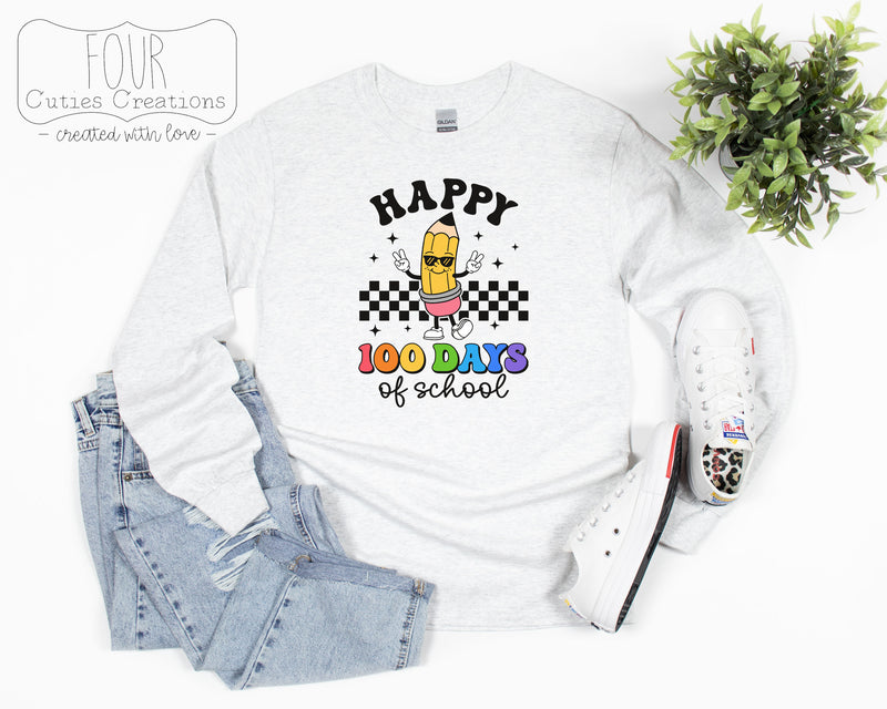 100 Days of School Girl & Boy Pencil Shirt