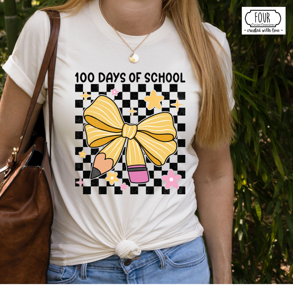 100 Days Bow Pencil Shirt