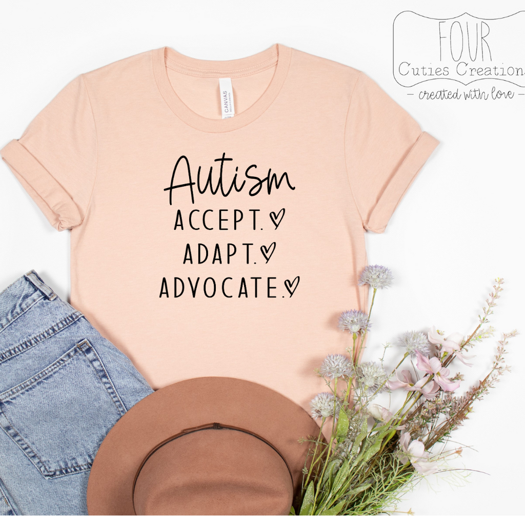 Austism: Accept, Adapt, Advocate Shirt
