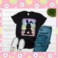 Rainbow Easter Bunny Silhouette Shirt