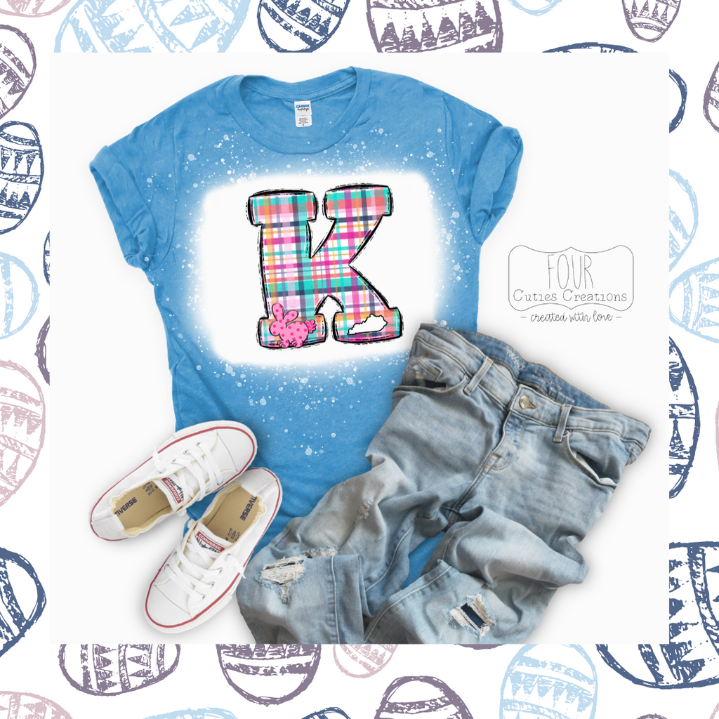 Kentucky Plaid Easter Bunny Shirt