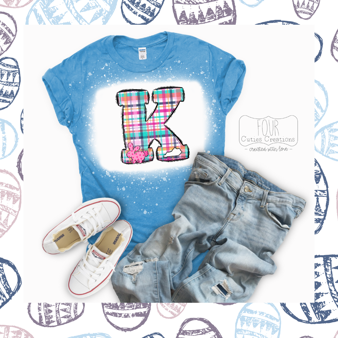 Kentucky Plaid Easter Bunny Shirt
