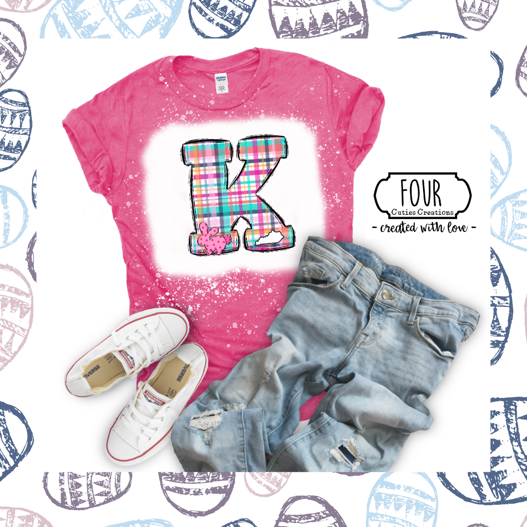 Kentucky Plaid Easter Bunny Shirt