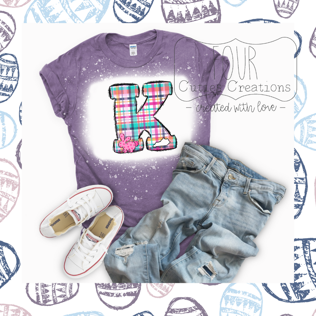 Kentucky Plaid Easter Bunny Shirt