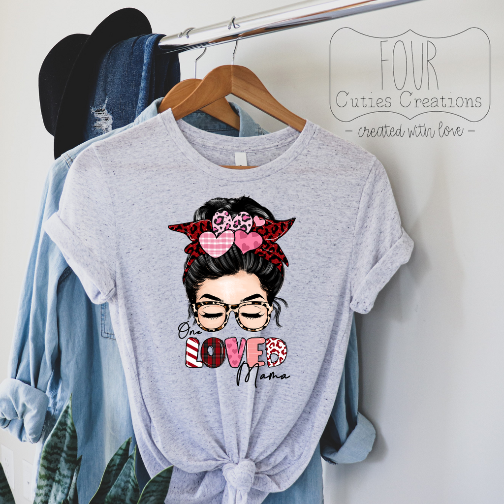 One Loved Mama Valentine Tee