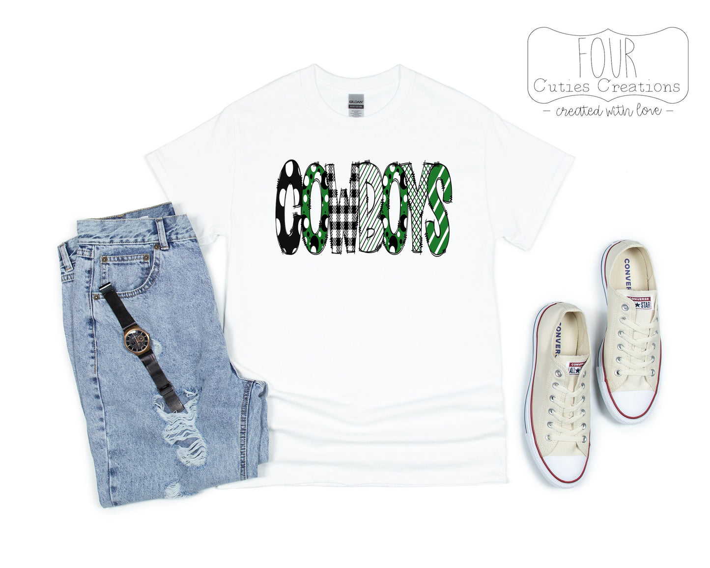 Cowboys Doodle (bleached or solid) tee