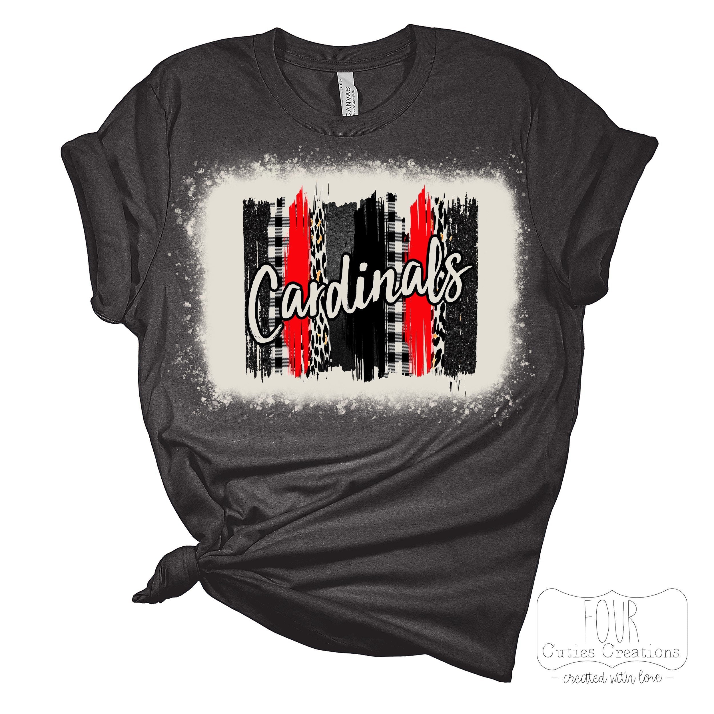 Cardinals Brushstroke (Bleached or Solid) Tee