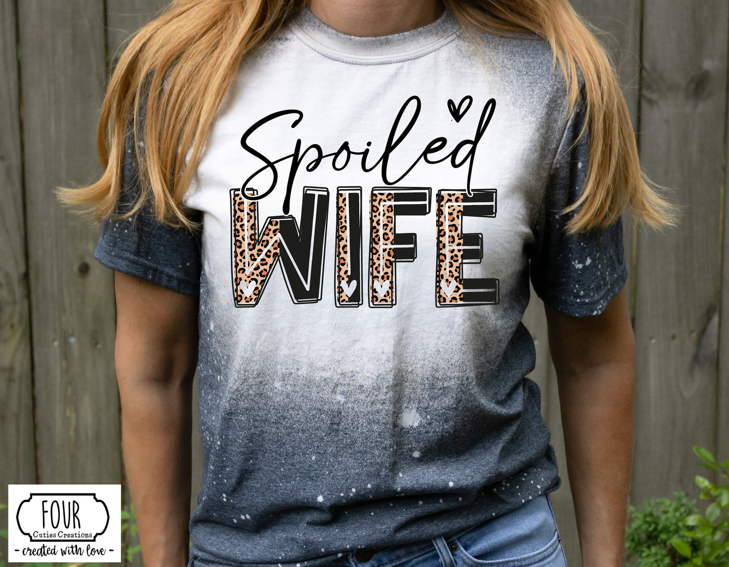 Spoiled Wife Bleached Tee