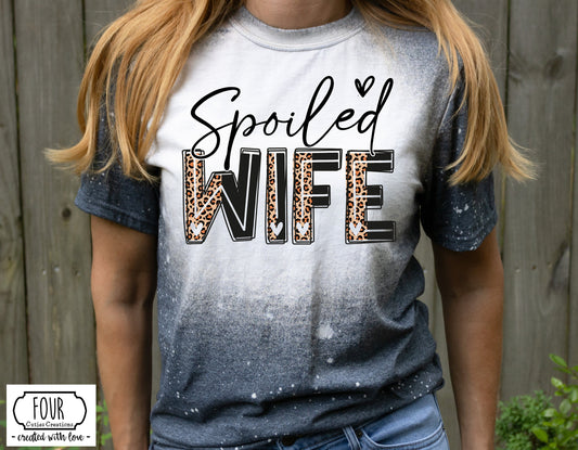 Spoiled Wife Bleached Tee