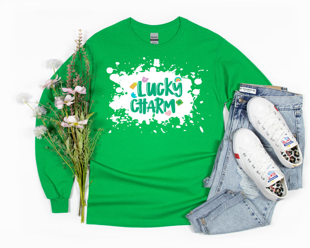 Lucky Charm Kids/Adults Bleached Tee