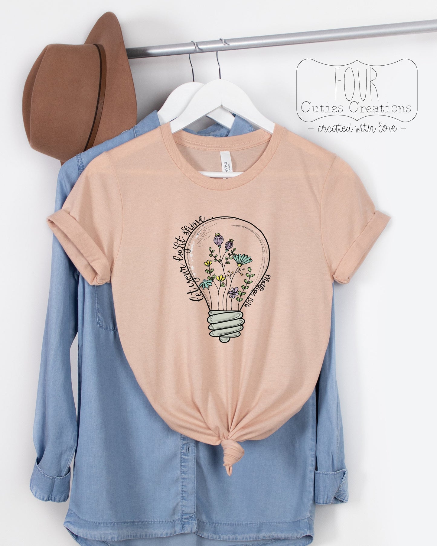 Let Your Light Shine Matthew 5:16 Tee