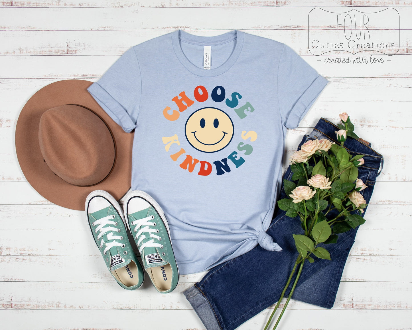 Choose Kind Smiley Face Tee