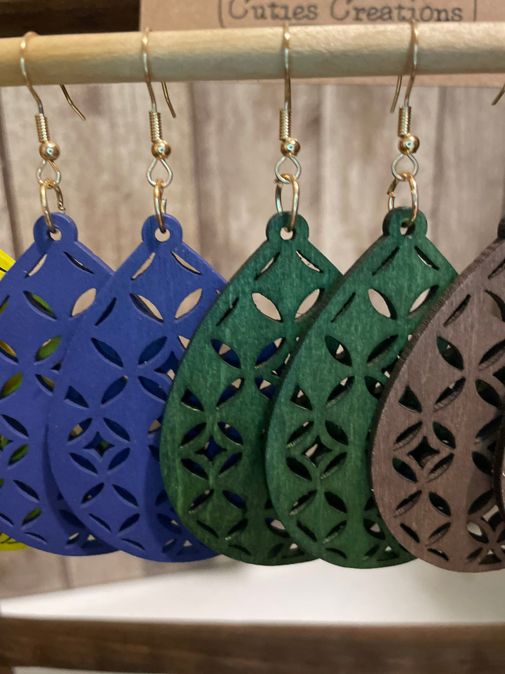 Boho Wooden Earrings