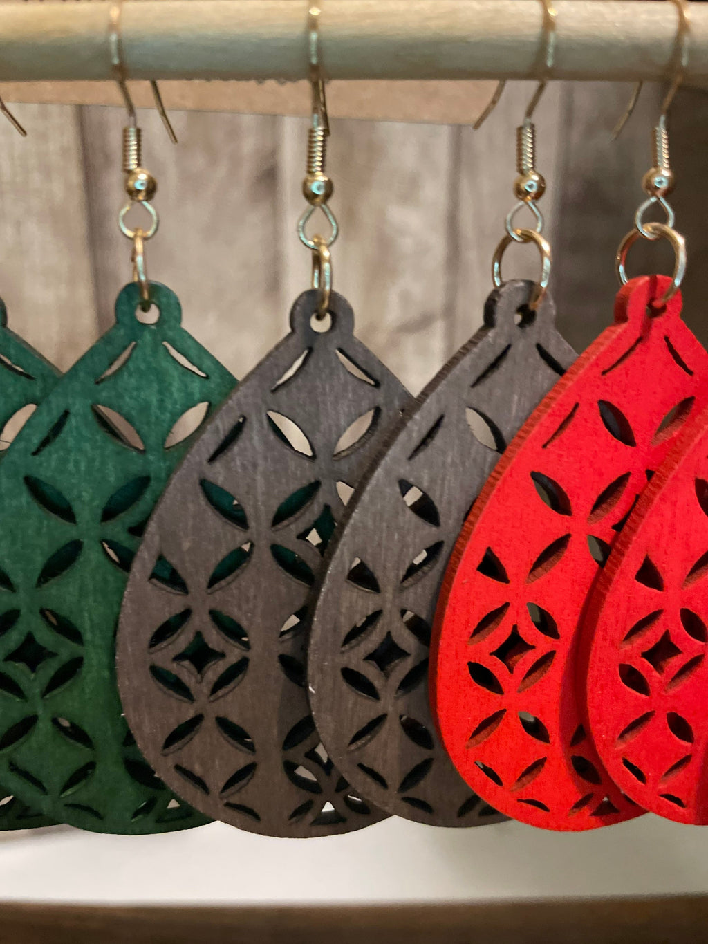 Boho Wooden Earrings