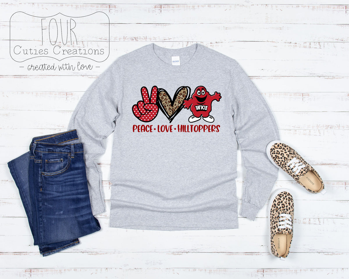 Peace, Love and Hilltoppers Sweatshirt
