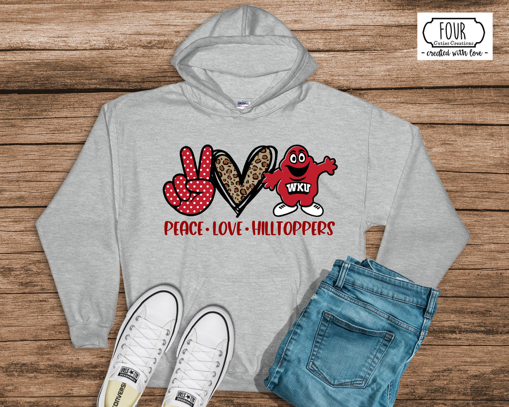 Peace, Love and Hilltoppers Sweatshirt