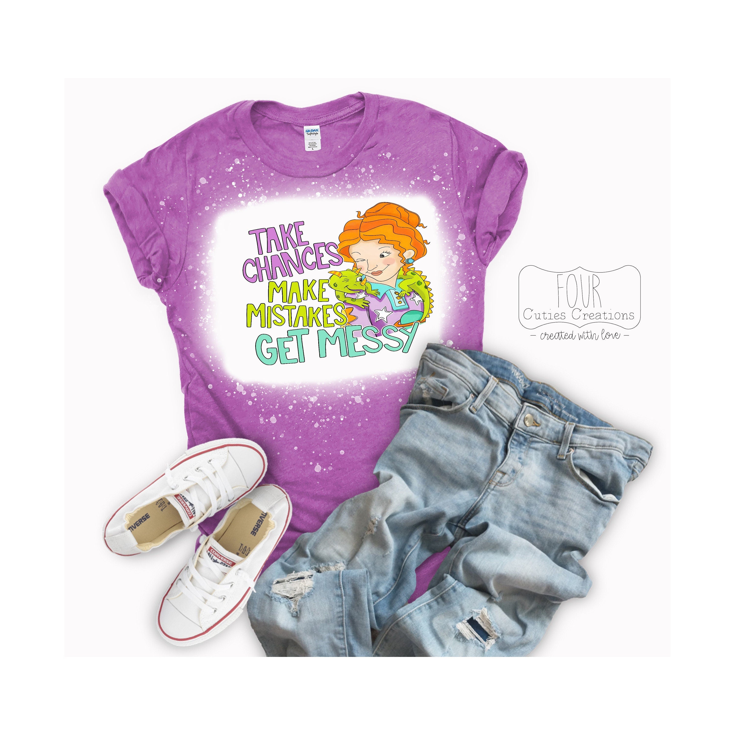 Ms. Frizzle, Take Chances Get Messy Tee
