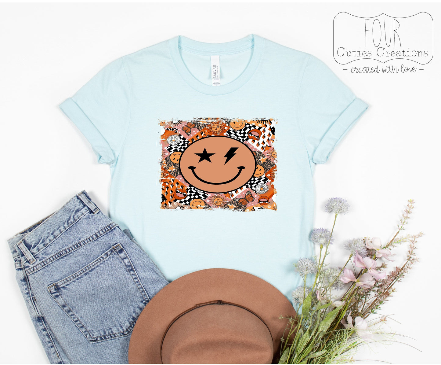 Retro Smiley Face Tee
