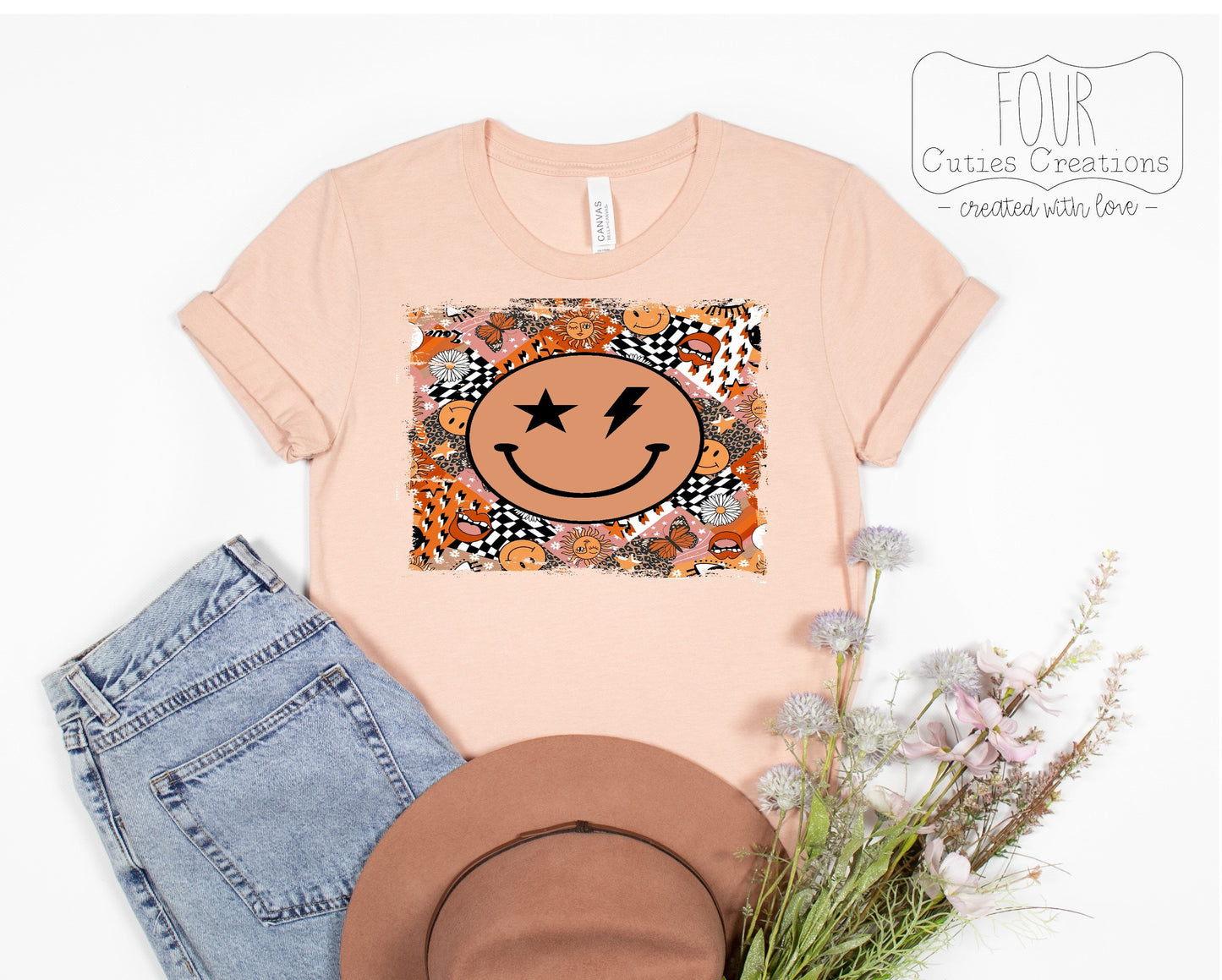 Retro Smiley Face Tee