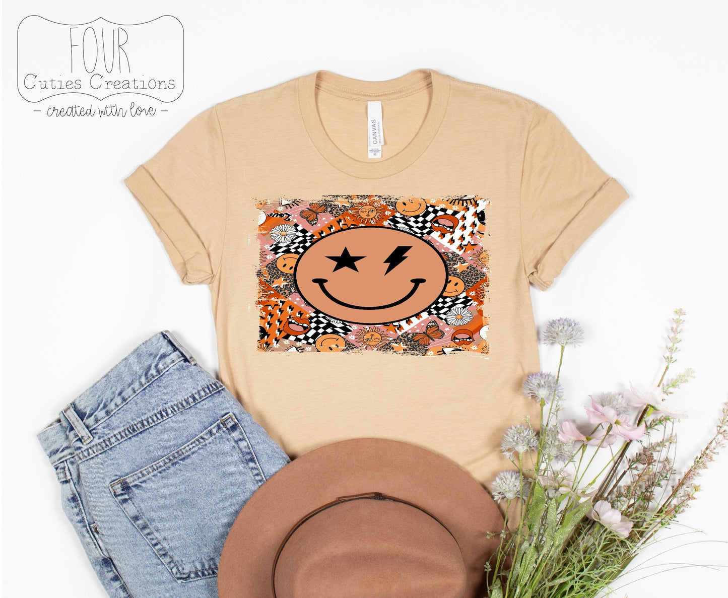 Retro Smiley Face Tee