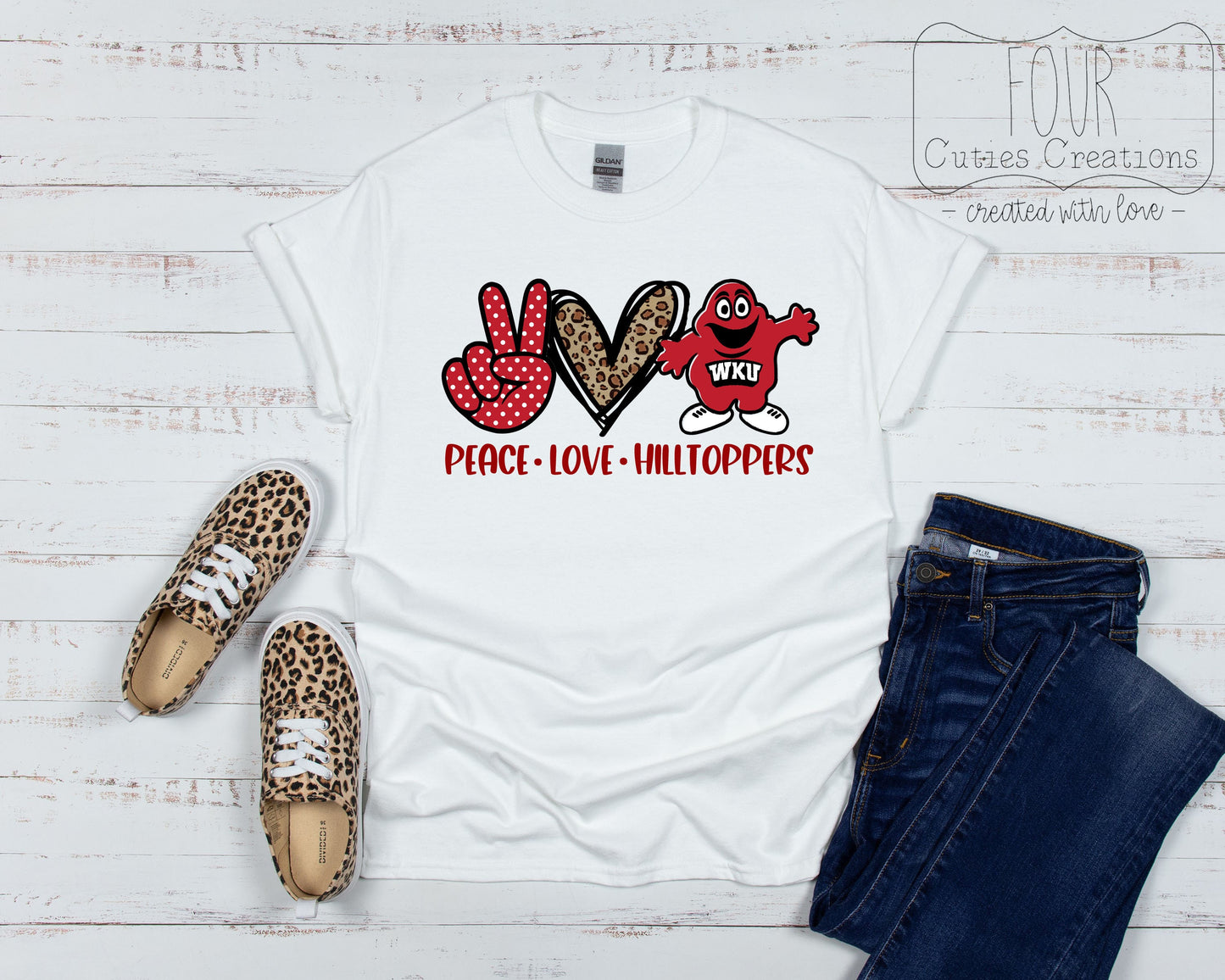 Peace, Love, Hilltoppers (Bleach or Solid) Tee