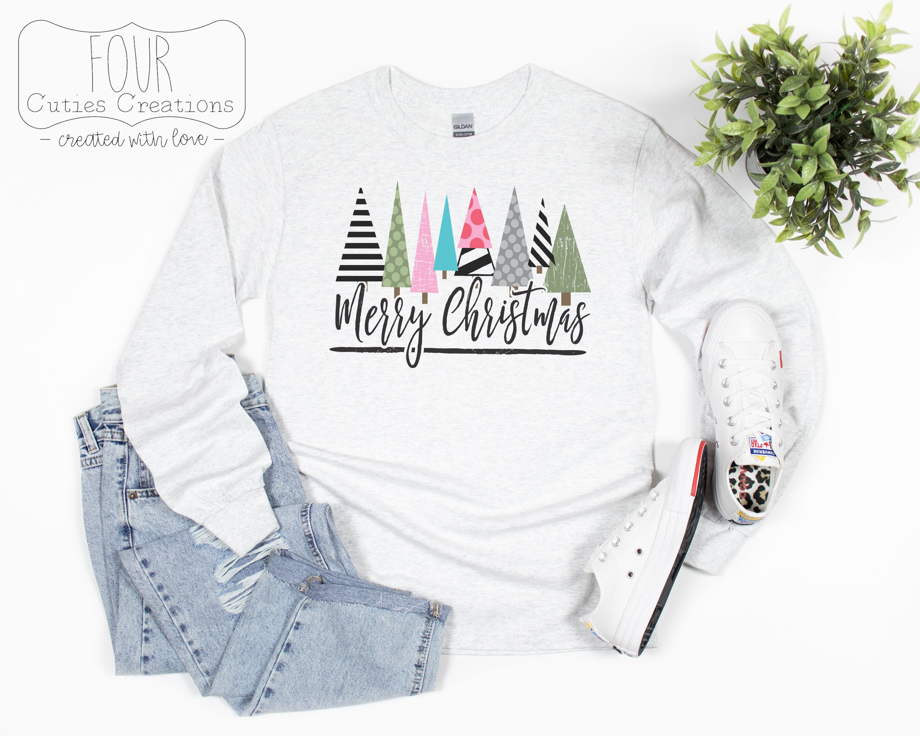 Merry Christmas Trees Tee