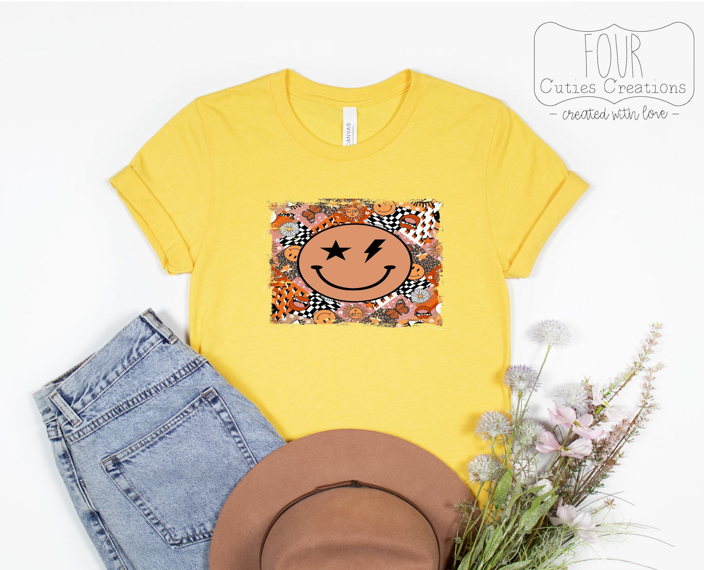 Retro Smiley Face Tee