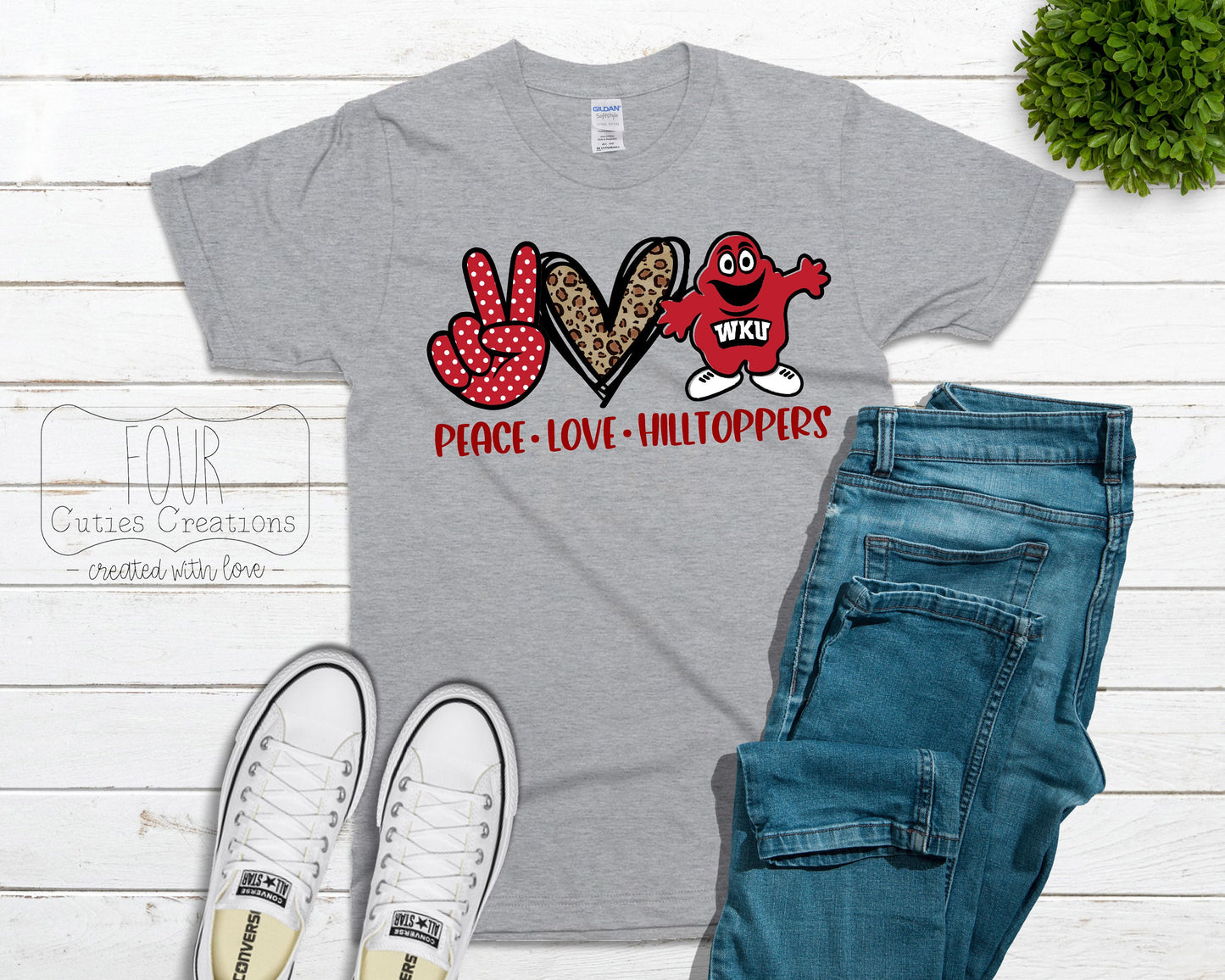 Peace, Love, Hilltoppers (Bleach or Solid) Tee