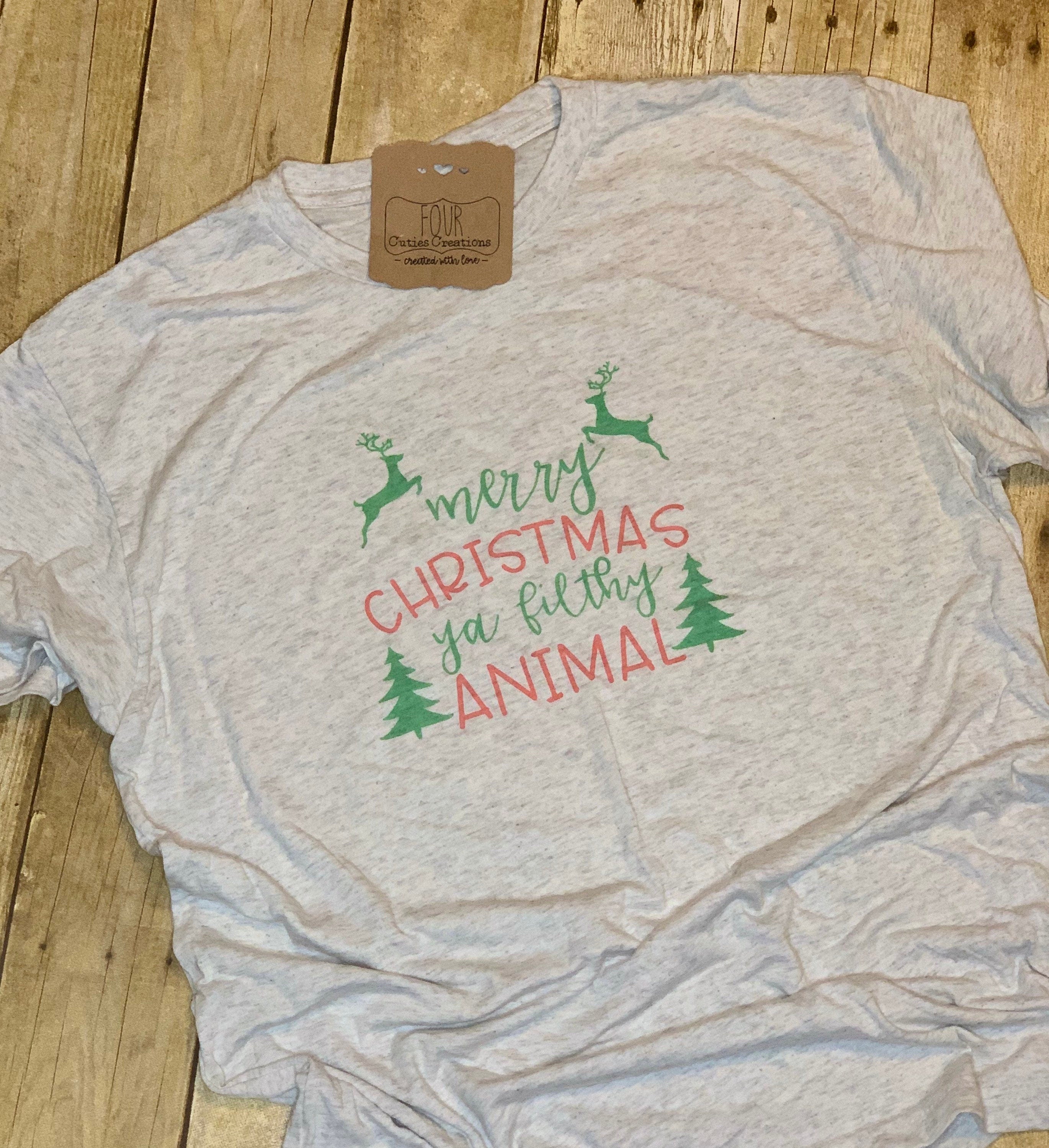 Merry Christmas Ya Filthy Animal Tee
