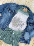 Oh Holy Night Bleached Tee