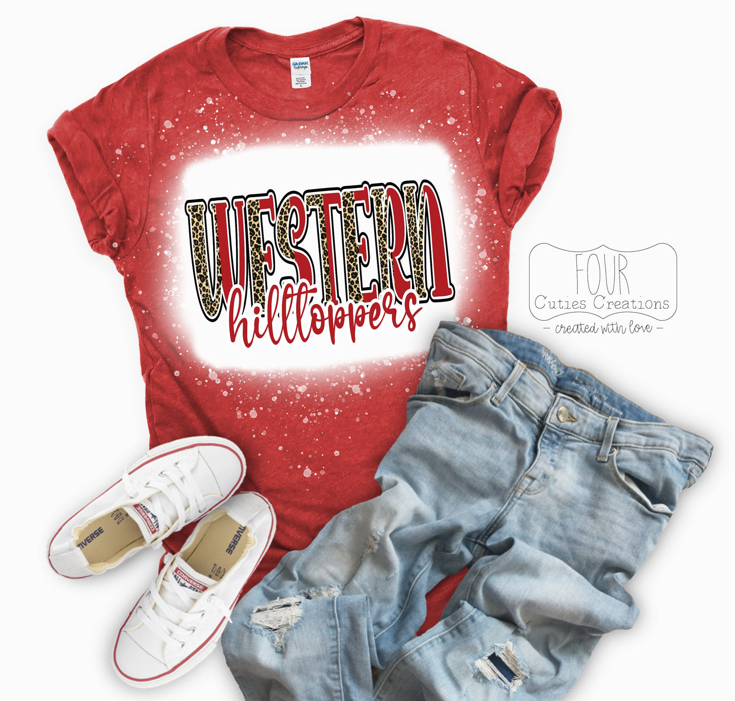 WKU (Western Kentucky University) Bleached or Solid Tee and Sweatshirt