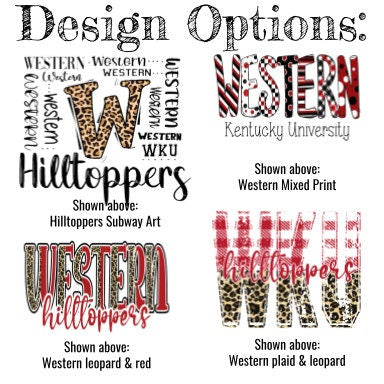 WKU (Western Kentucky University) Bleached or Solid Tee and Sweatshirt