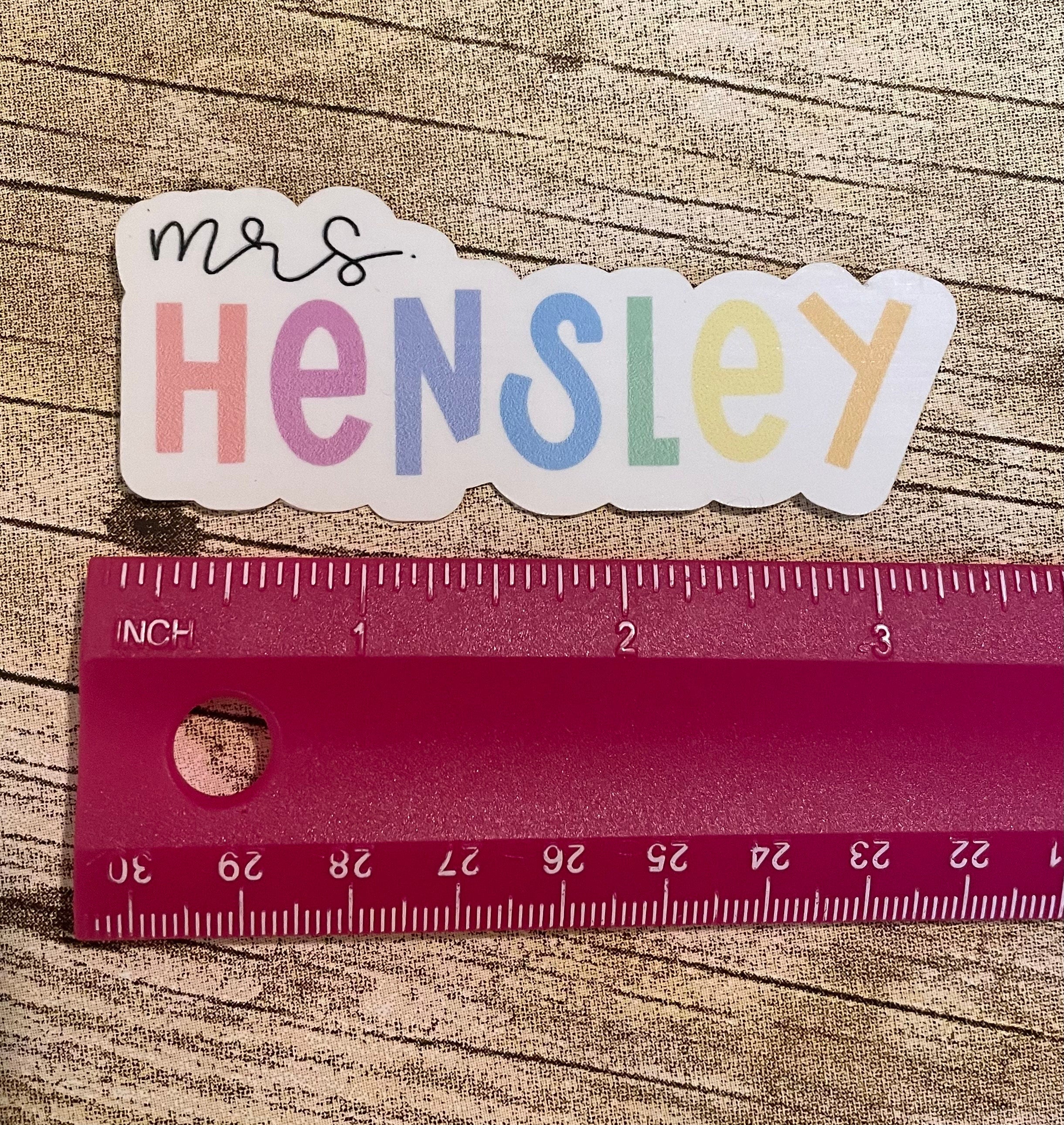 Teacher Name Sticker or Magnet
