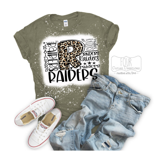 Raiders Bleach Dye Tee