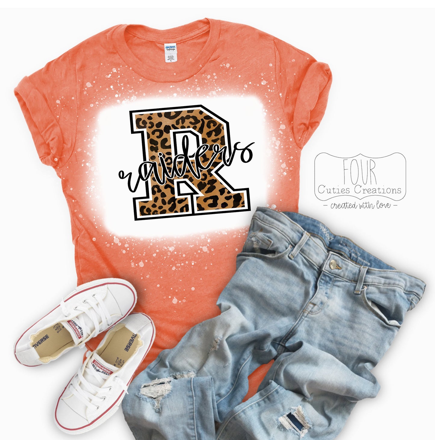 Raiders Bleach Dye Tee