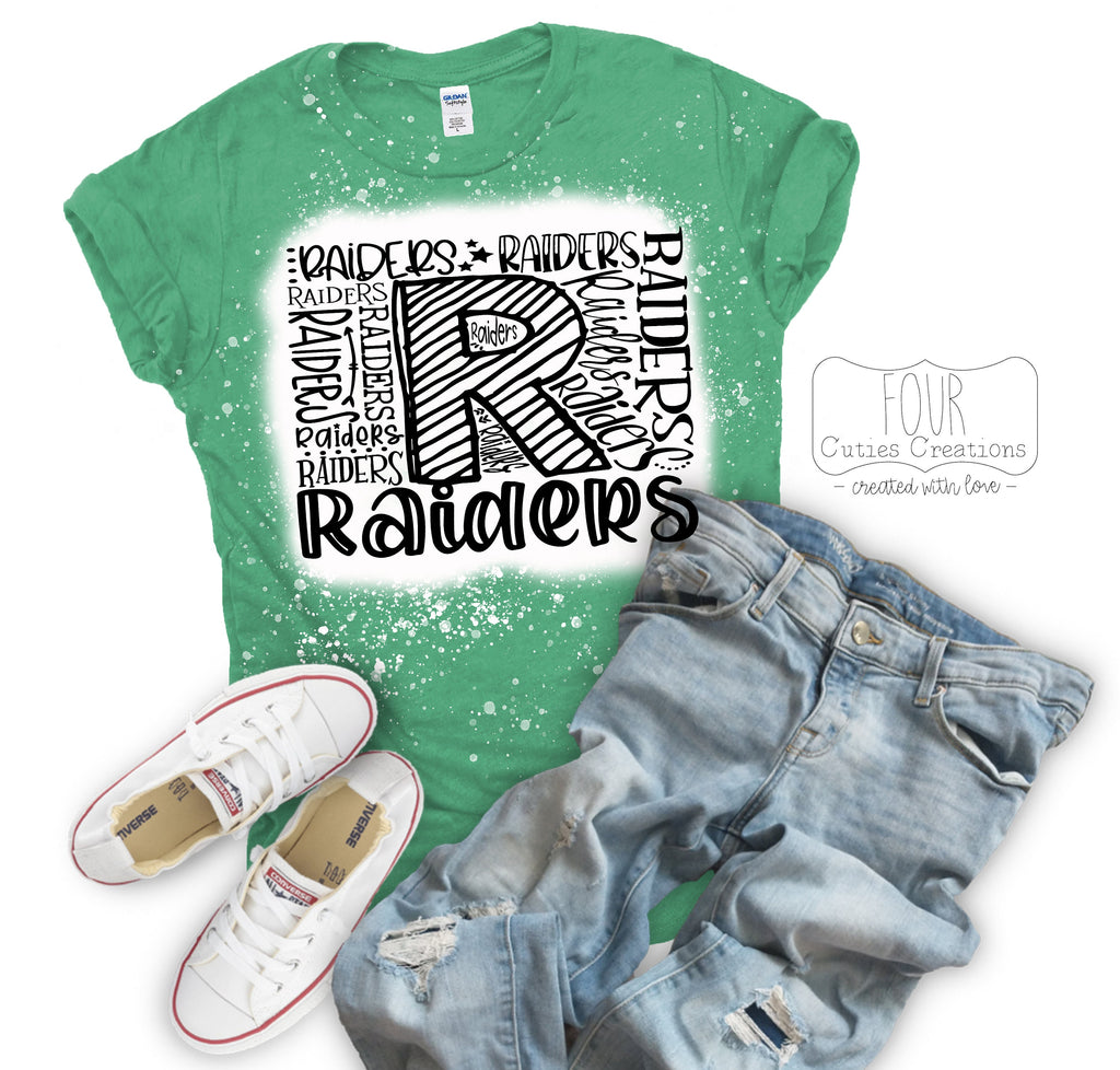 Raiders Bleach Dye Tee