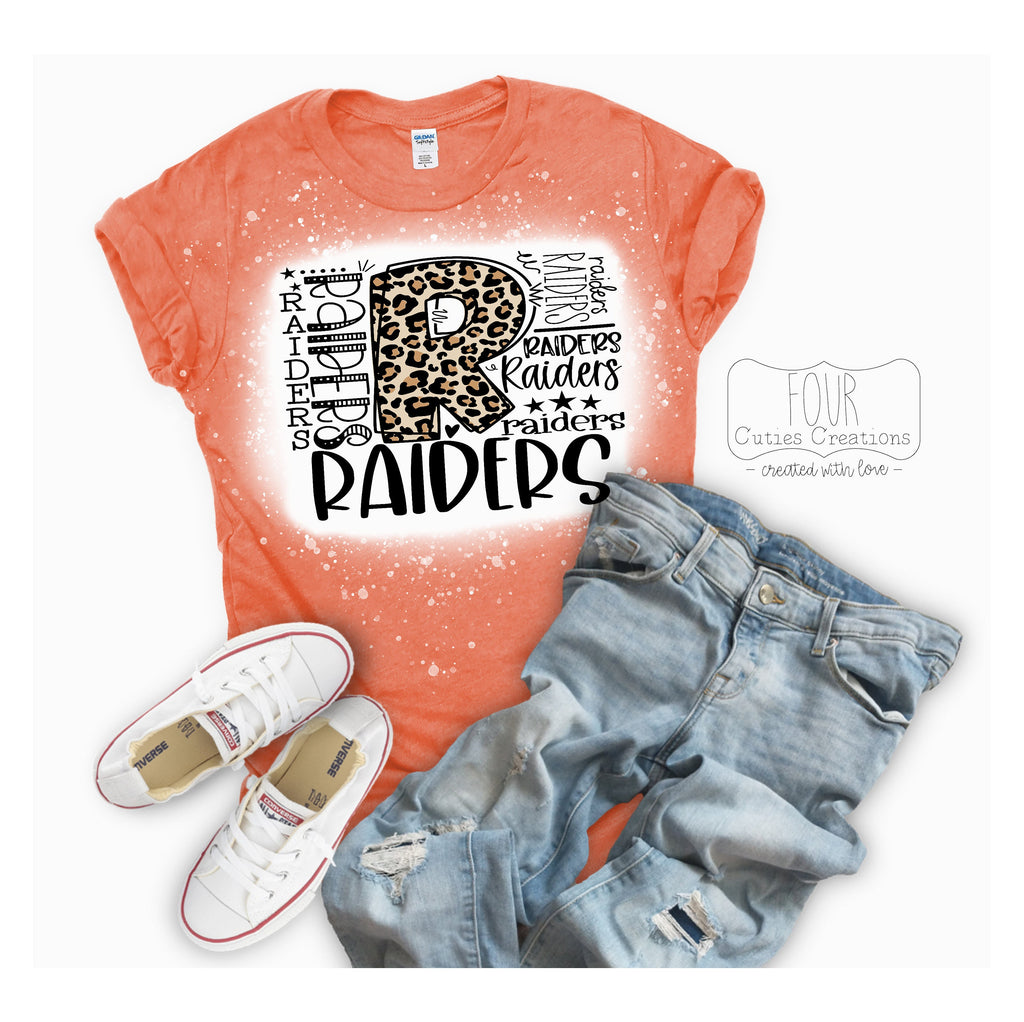Raiders Bleach Dye Tee