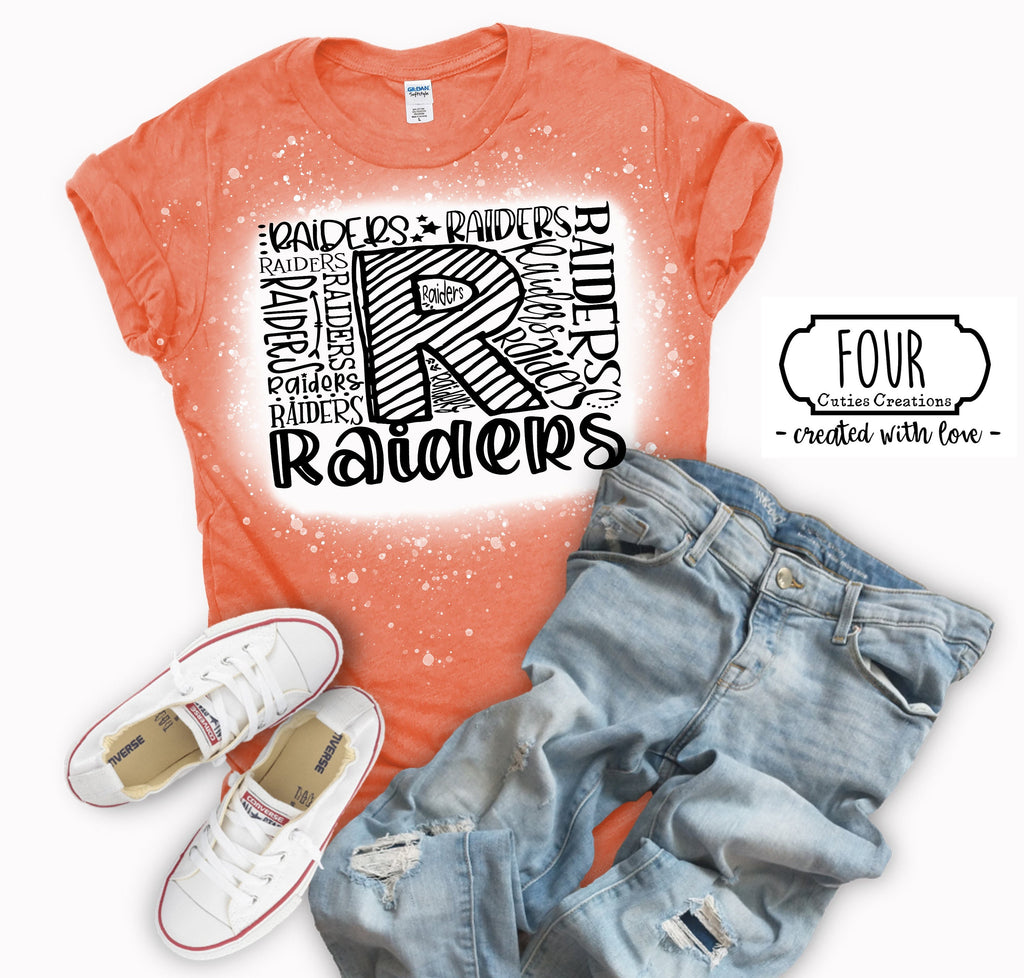 Raiders Bleach Dye Tee