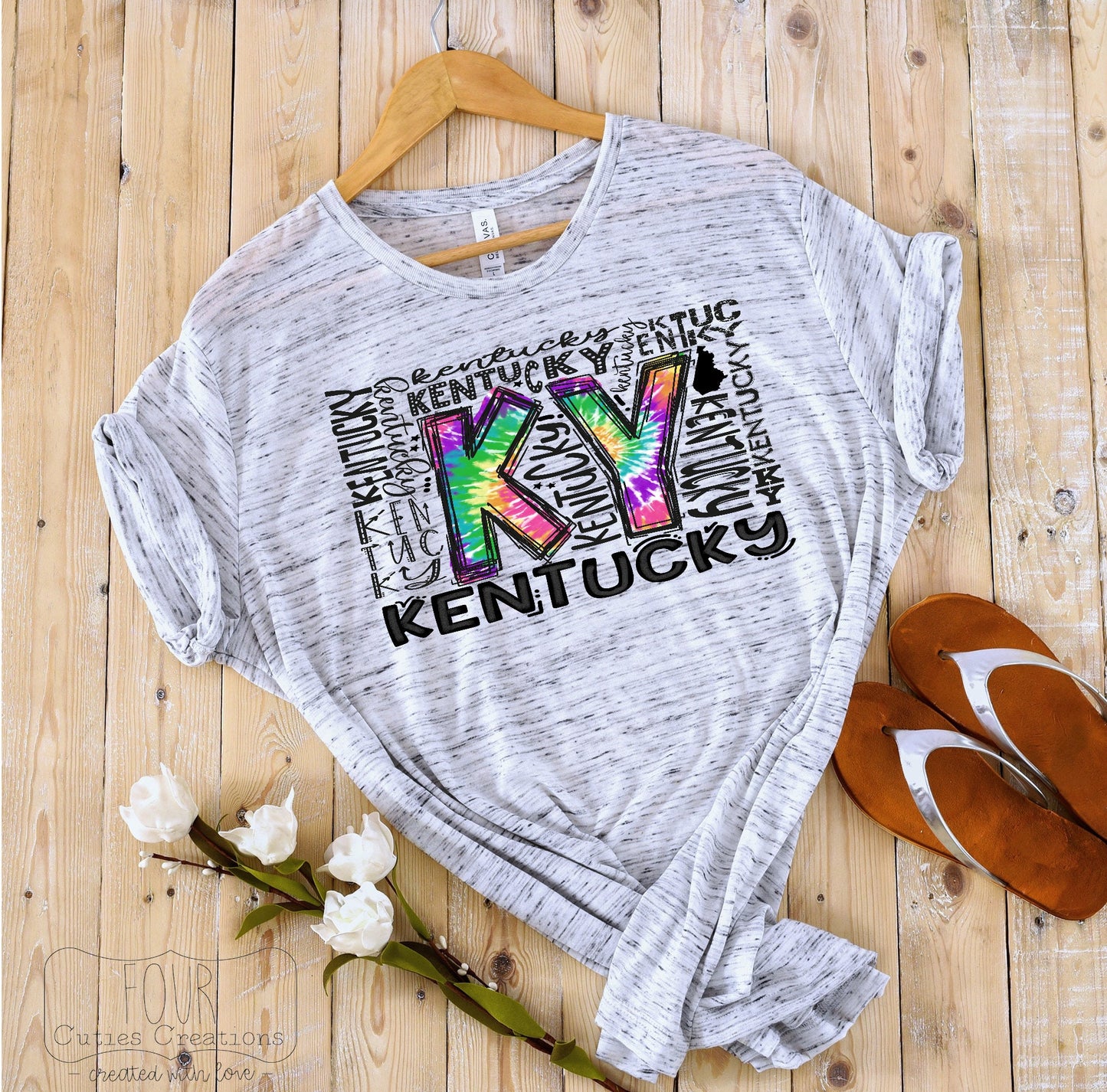 Kentucky Tie Dye Sub Art Tee