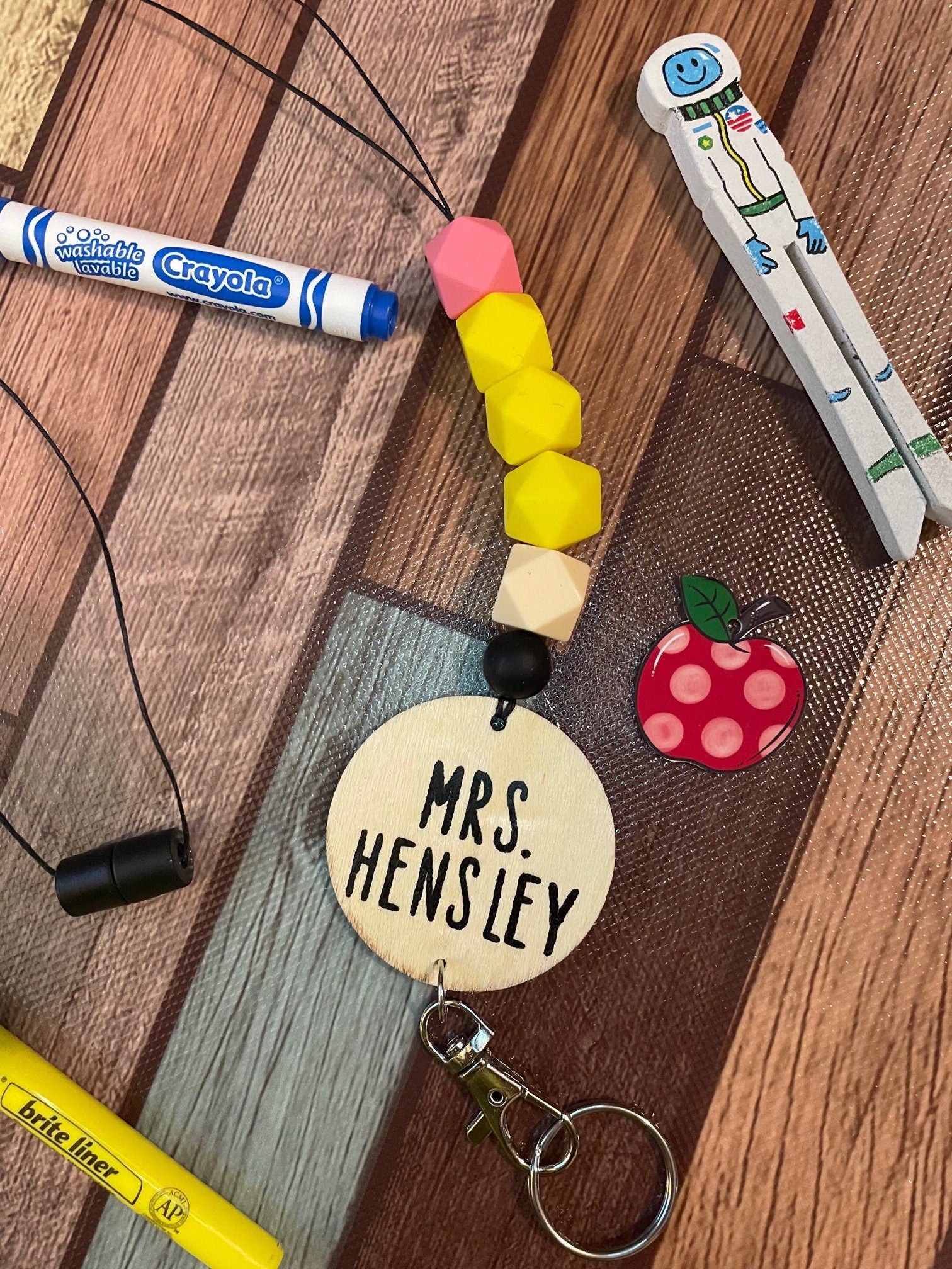 Pencil Teacher Lanyard