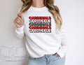 Cardinal Stacked Cheetah Print Sweatshirt