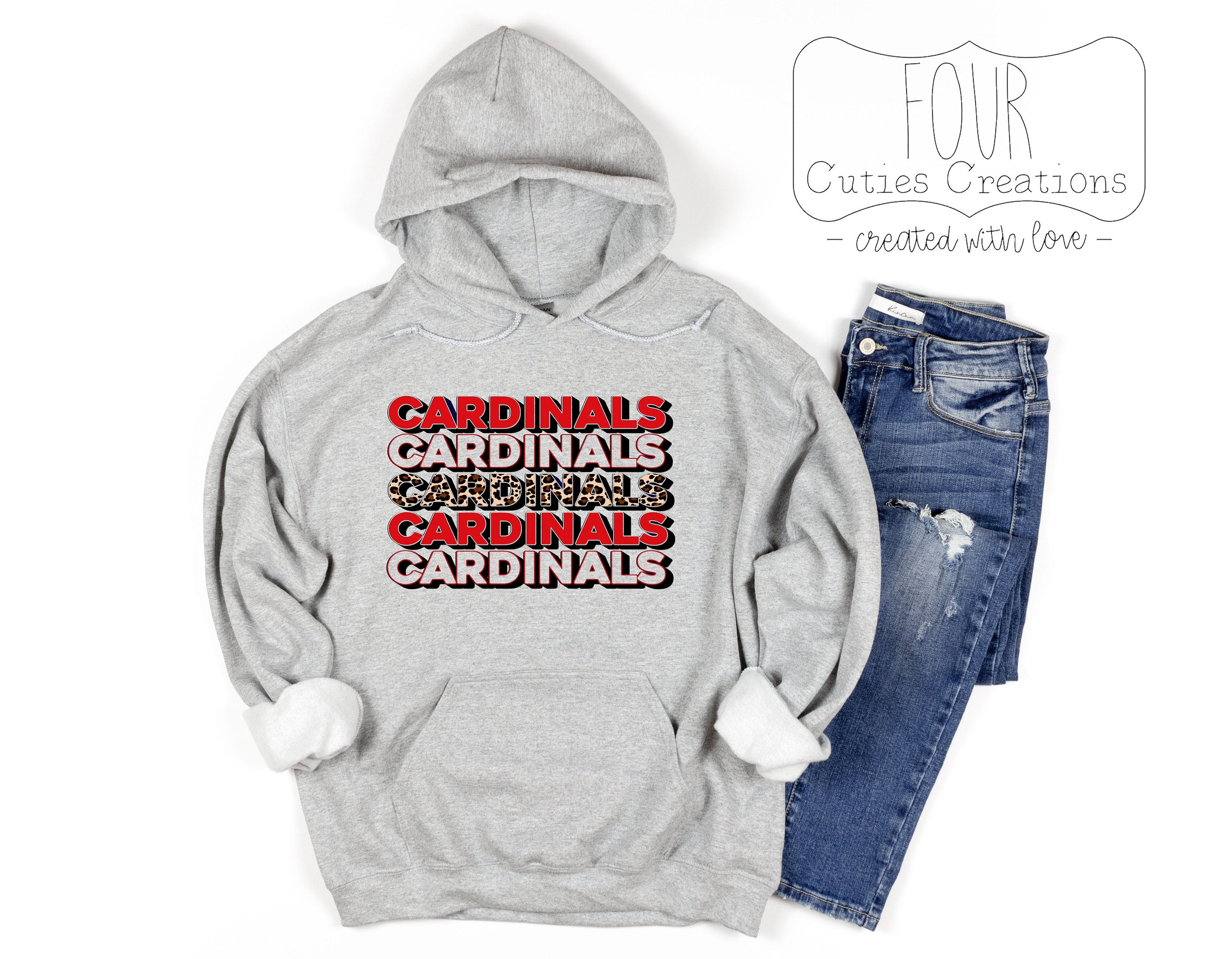 Cardinal Stacked Cheetah Print Sweatshirt