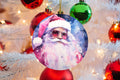Cosmic Santa Watercolor Ornament