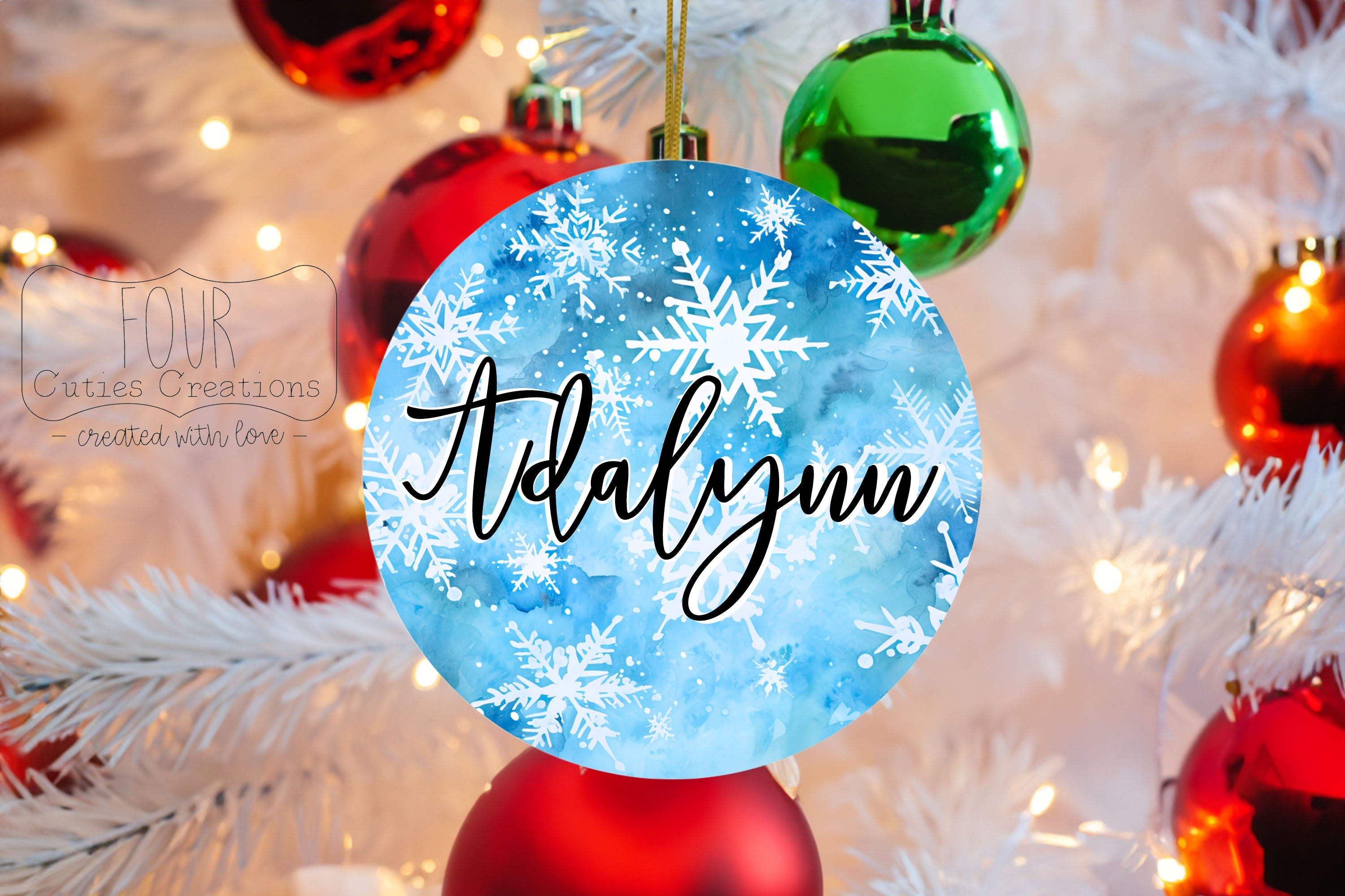 Personalized Snowflake Ornament
