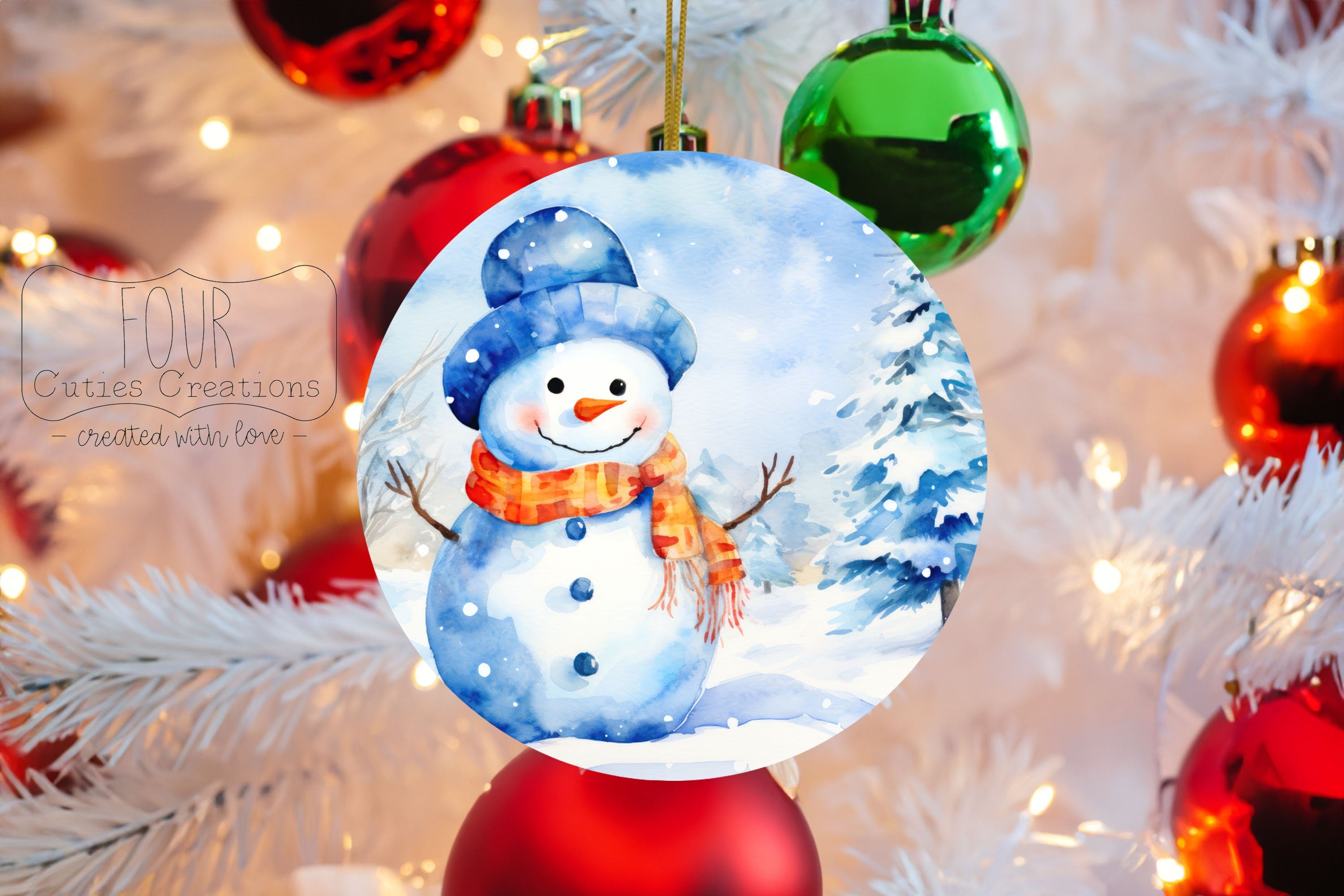 Personalized Snowman Ornament
